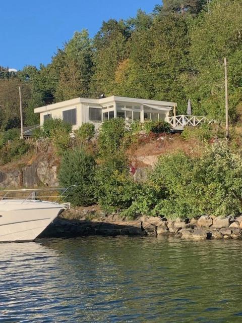 Renovated Sea Facing Cottage On The Eidanger Fjord Porsgrunn Bagian luar foto